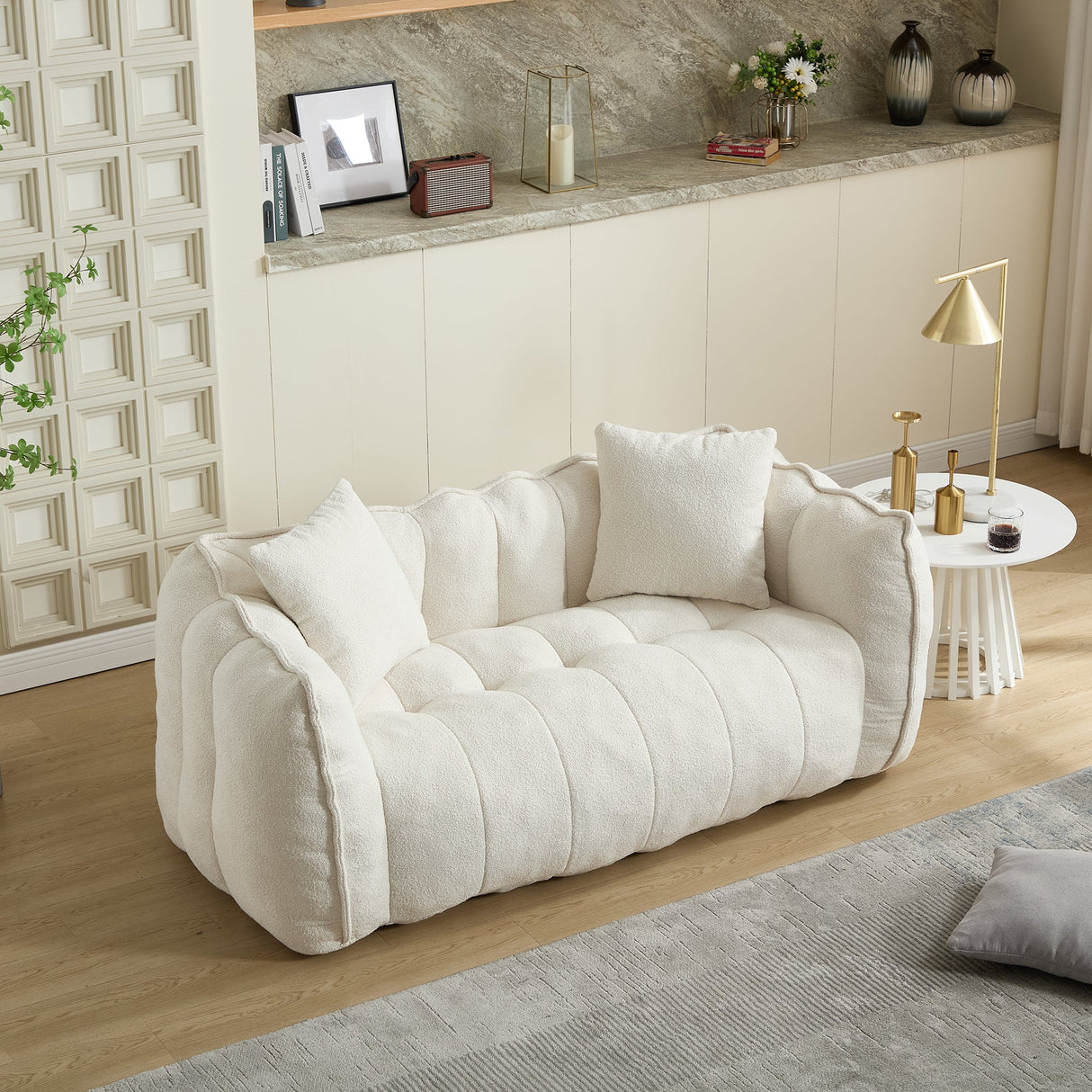 Soft Beanbag Chair with High Resilience Foam Core