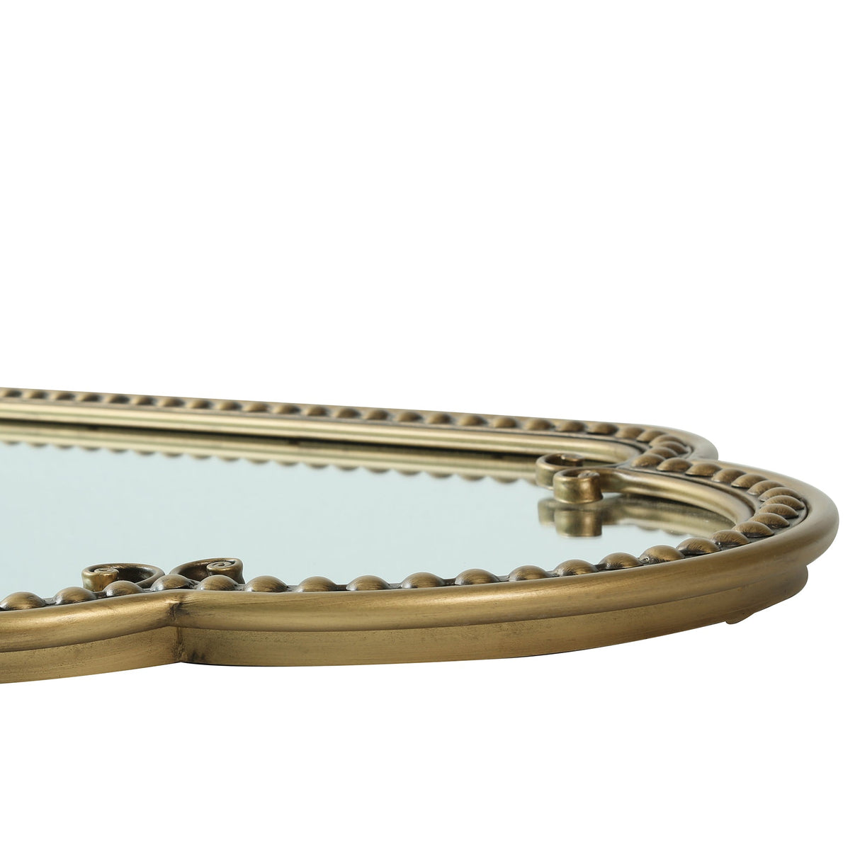 Scalloped Oval Wall Mirror, Vintage