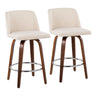 Mid-Century Modern Fixed-Height Counter Stool