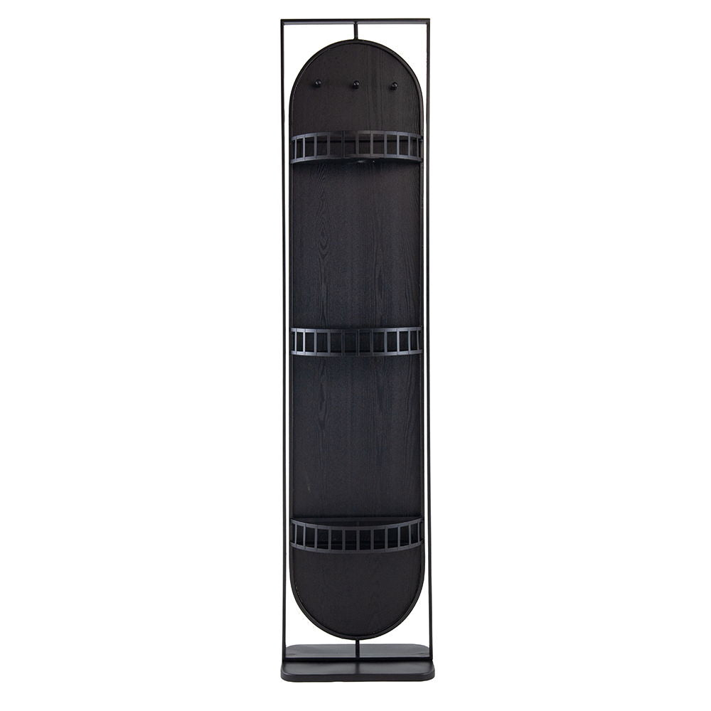 Full Length Standing Mirror, 360° Swivel Floor Mirror For Bedroom - Black
