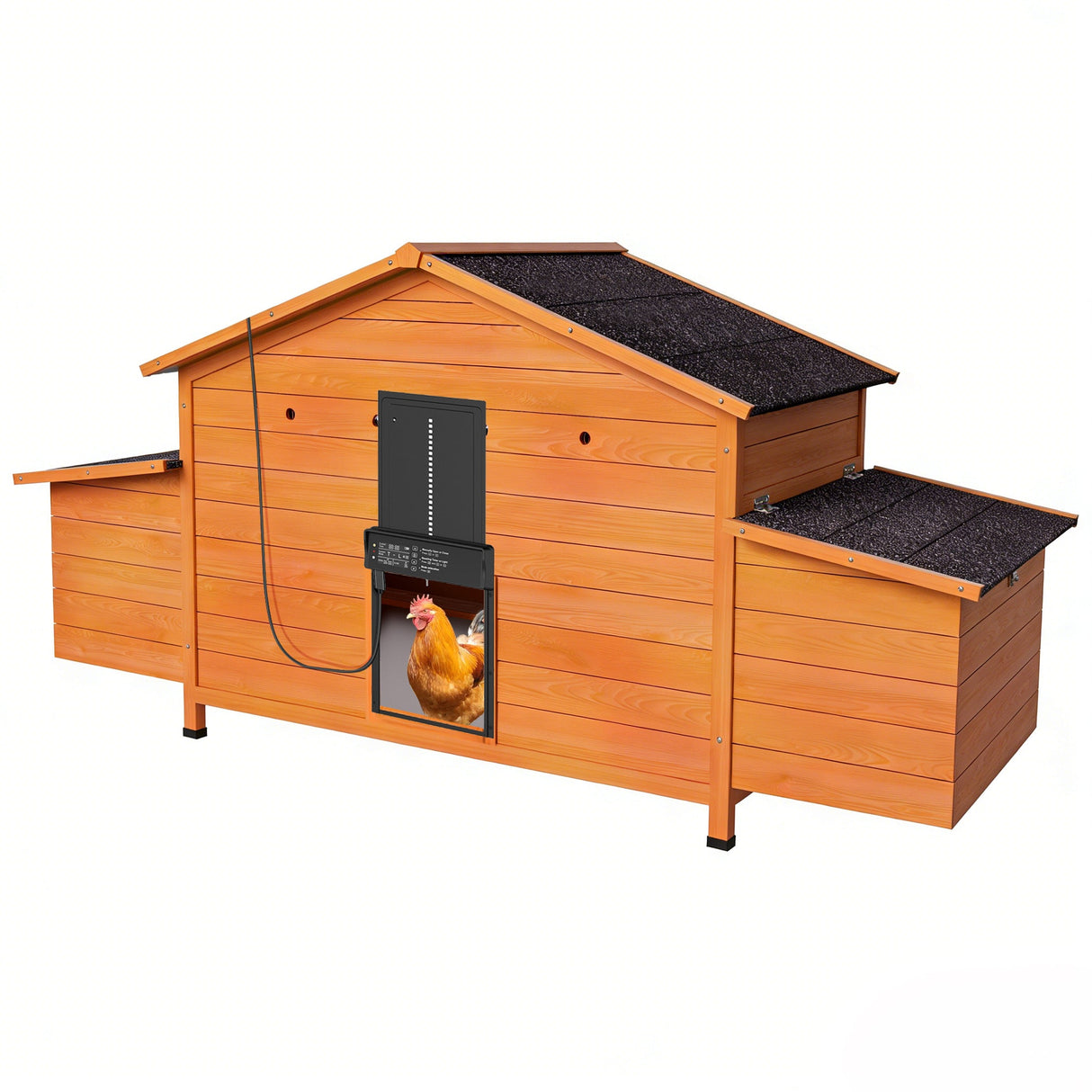 Automatic Chicken Coop with Solar-Powered Door and Ventilation