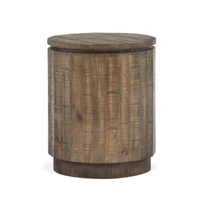 Baisden - Round Accent End Table - Tobacco