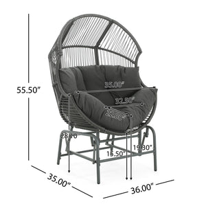 Palos Outdoor Wicker Glider Chair