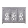 3 Door Mirrored Sideboard Cabinet With Adjustable Shelves