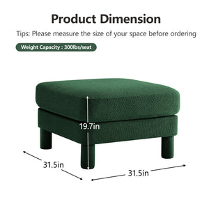 Ottoman Polyester-Green