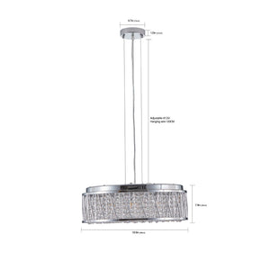 Modern Crystal Chandelier - 19 Inches