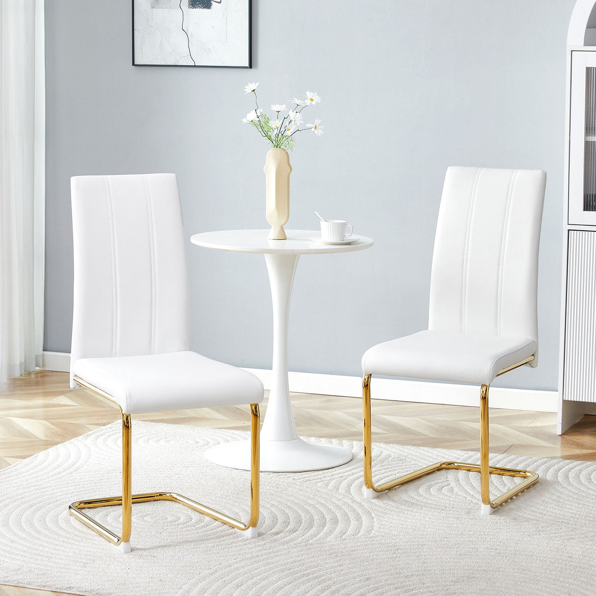 Luxury Aesthetic Upholstered Dining Chairs for Dining Room