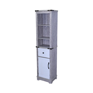 Narrow Bathroom Storage Cabinet with Adjustable Shelves