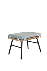 Outdoor garden wicker egg chair and footstool patio chaise