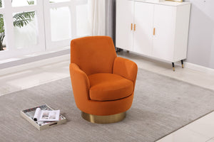 Teddy Swivel Barrel Chair, Swivel Accent Chairs Armchair For Living Room