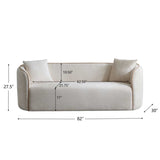 Coral Curved Sofa, 3 Seater
