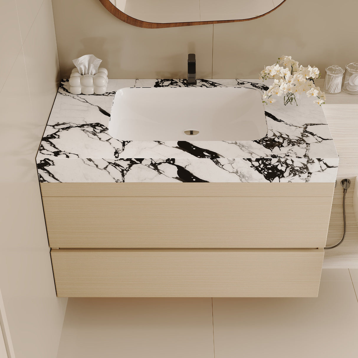 29.9" Modern Floating Bathroom Vanity
