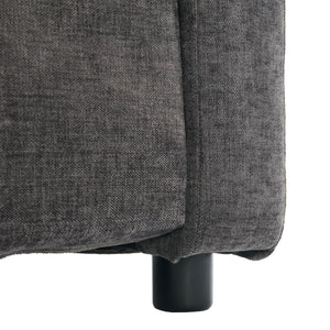 Cozy Upholstered 3 Seater Sofa With Double Cushion