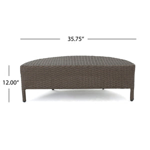 Pt Limon Outdoor Coffee Table Half Round Design