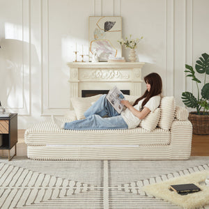 Semi Circular 2 In 1 Sofa Bed With Neck Pillow And Throw Pillows