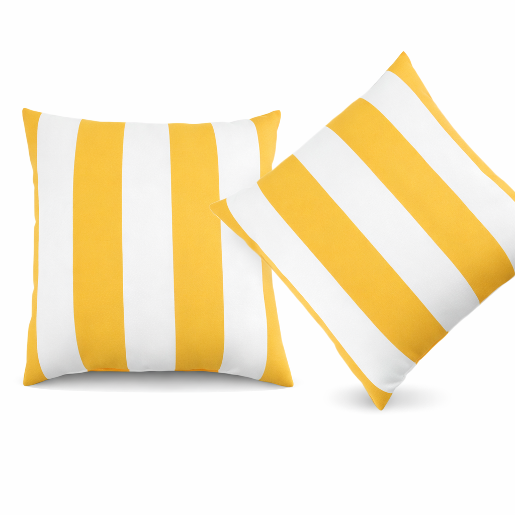 2 Pack Outdoor Throw Pillows, Waterproof & Fade-Resistant