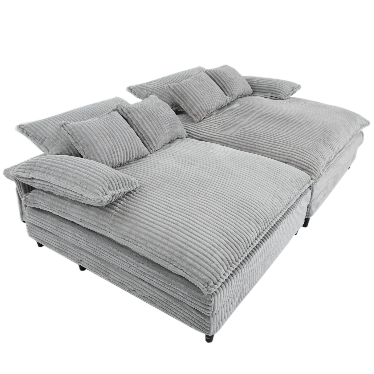 109" W Oversized Double Lounge Chaise Sofa