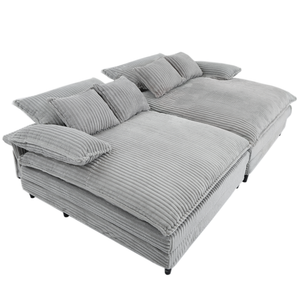 109" W Oversized Double Lounge Chaise Sofa