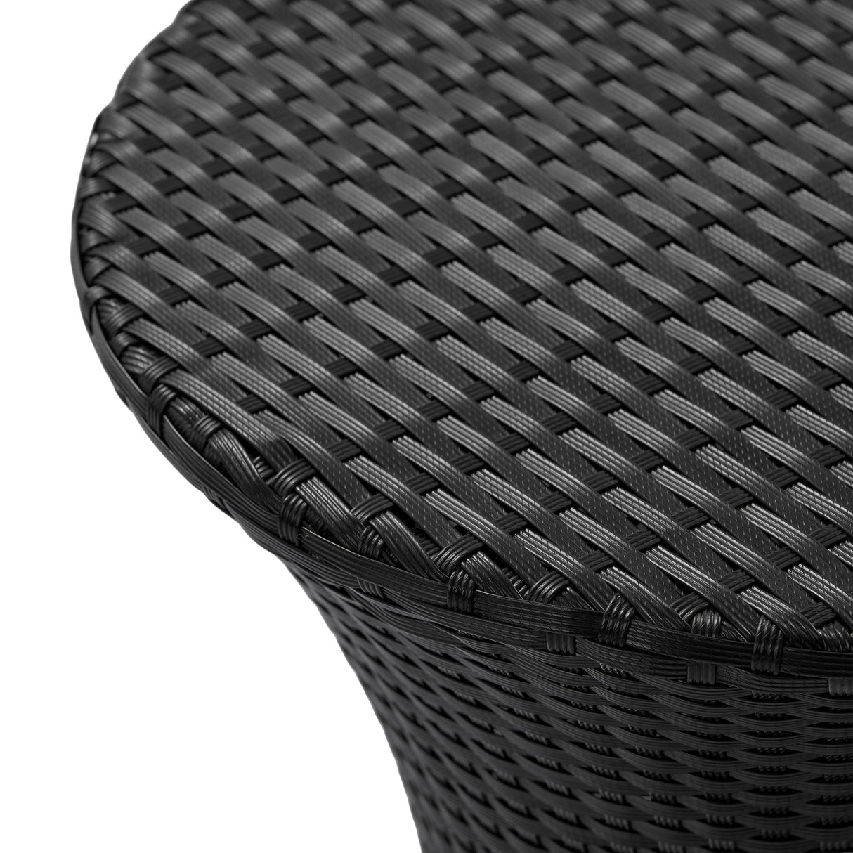 KONO Hourglass Rattan Table with No Glass Top