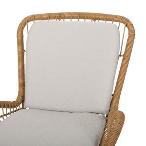 Outdoor Wicker Club Chair With Cushions (Set of 2)