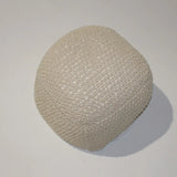 Semi-Rounded-Pouf,-Cable-Knitted,-Perfect-Seating-Accent-Poufs