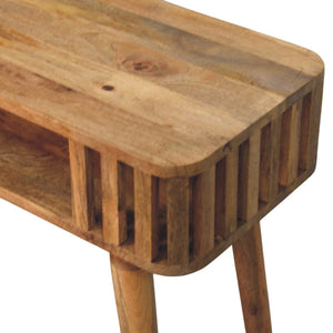 Slatted Console - Light Brown