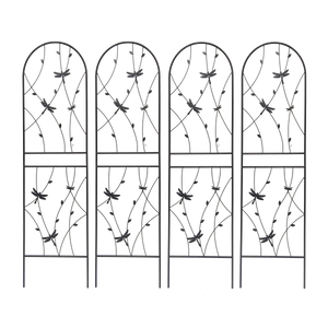 2 Pack Metal Garden Trellis 71" x 19.7" Rustproof Trellis for Climbing Plants