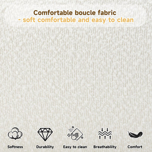Cream Style Fabric Upholstered Bed, Simple Modern Bedroom King