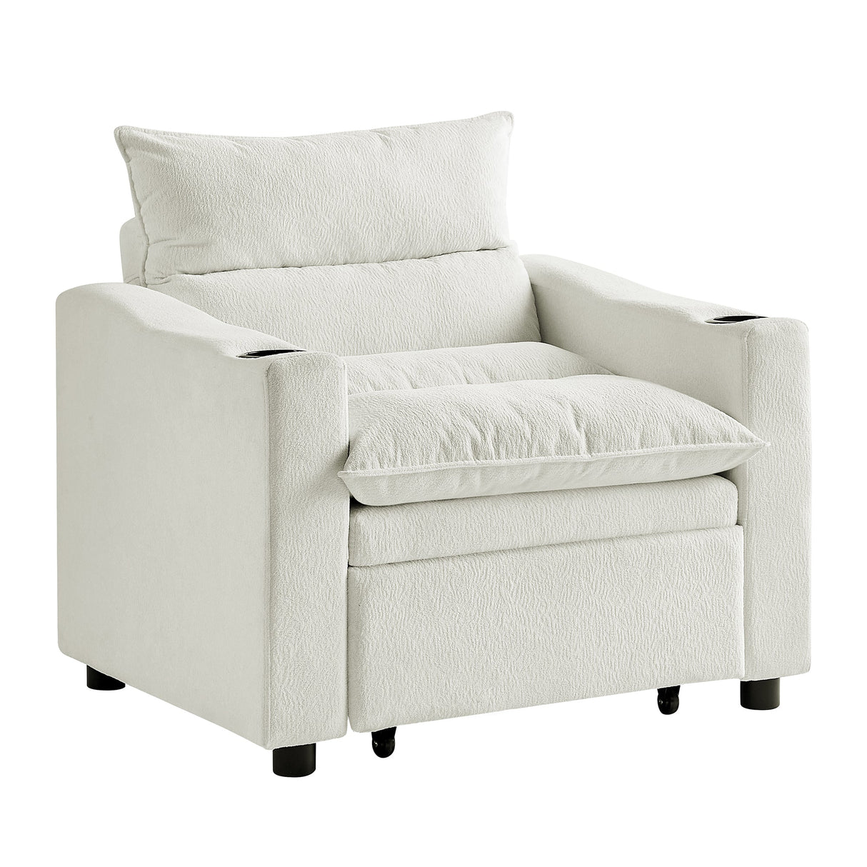 Sleeper Sofa Chair Bed - Convertible 3-in-1 Design