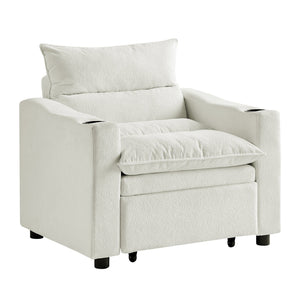 Sleeper Sofa Chair Bed - Convertible 3-in-1 Design