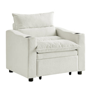 Sleeper Sofa Chair Bed - Convertible 3-in-1 Design