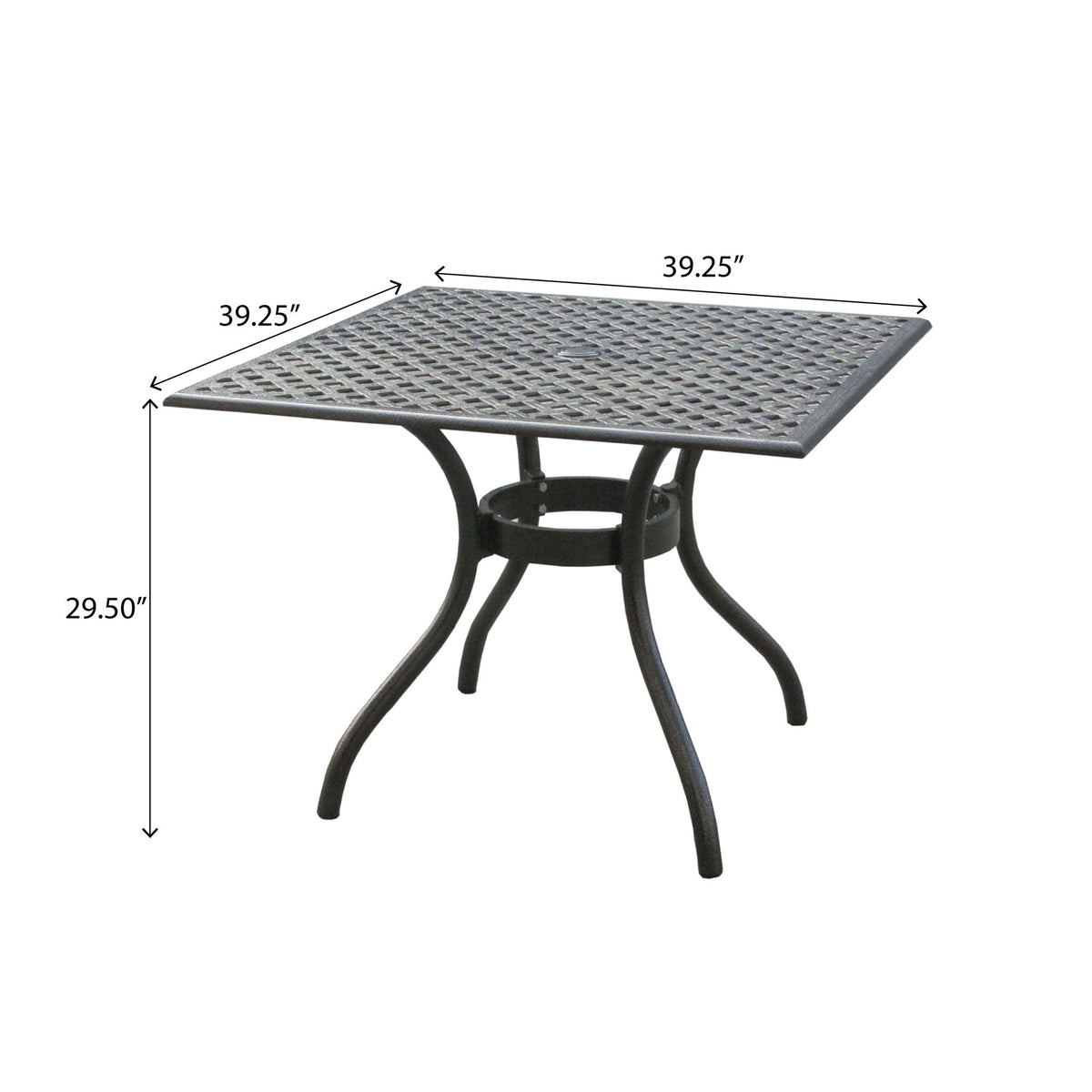 Arch Mesh Dining Table With Lightweight Frame - Black – Tuesday Morning