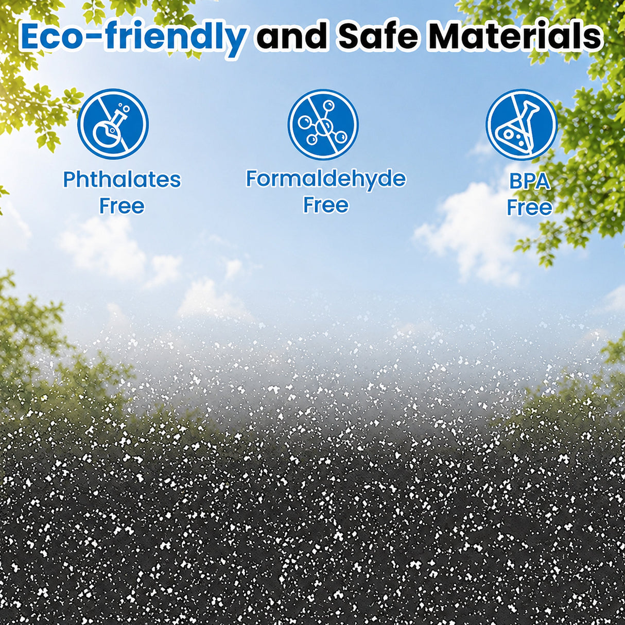 0.6 Inch Thick Interlocking Gym Floor Mats