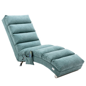 Massage Chaise Lounge Indoor With Remote Control, Ergonomic Electric Massage Lounger