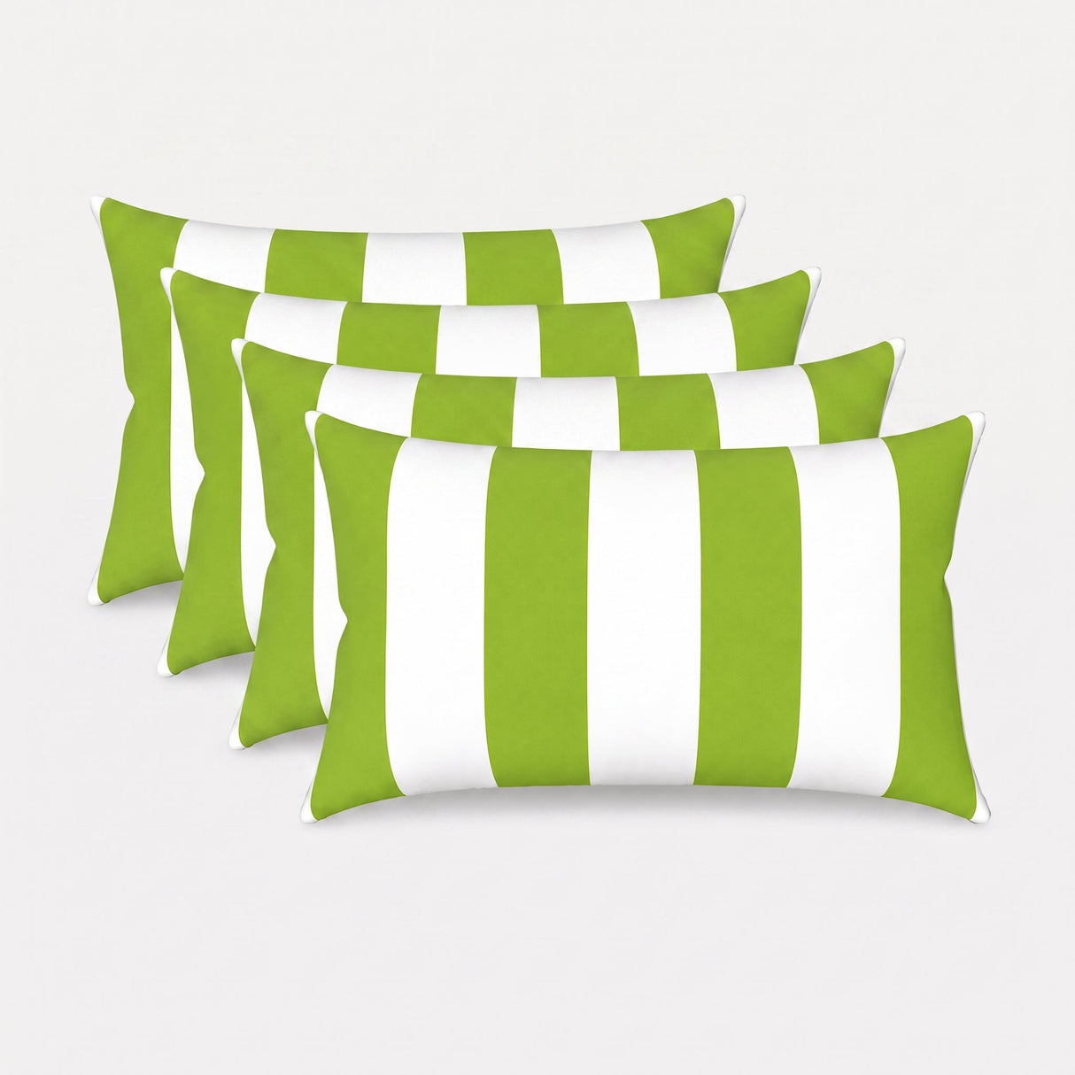 4 Pack Outdoor Lumbar Pillow Covers - 12x20 Inch