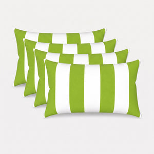 4 Pack Outdoor Lumbar Pillow with Inserts