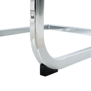 Modern Dining Chairs With Padded Seat And Metal Legs