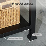 Outsunny Three-Shelf Outdoor Grill Cart with Stainless Steel Tabletop