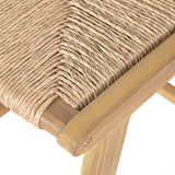 Acacia Wood Outdoor Armless Barstool - Light Teak