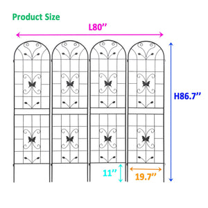 Garden Metal Trellis Rustproof Trellis For Climbing Plants Outdoor Flower Support