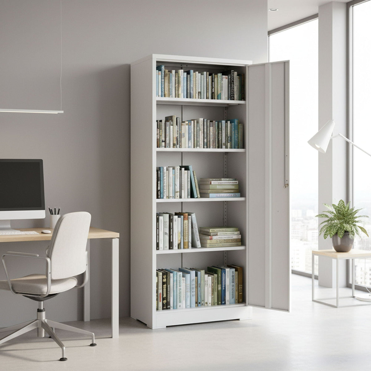 Ironclad - Storage Cabinet With Locking Doors And 4 Adjustable Shelves