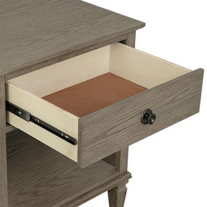 Victoria Nightstand with Open Storage - French Design - Multiple Colors