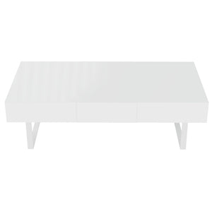 Rectangular Coffee Table With Hidden Storage