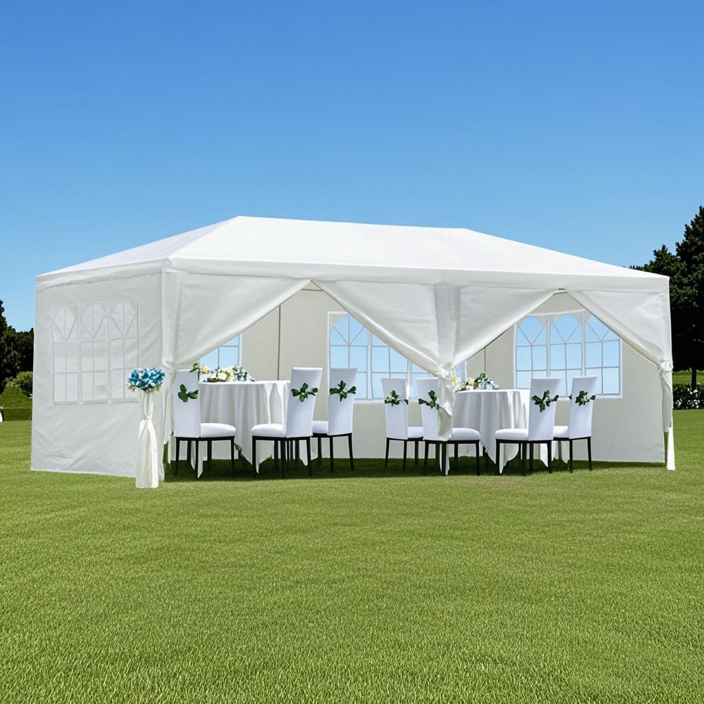 10x20 Outdoor Garden Gazebo with 6 Removable Sidewalls