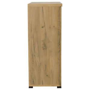 Door Accent Cabinet With Screens - Brown