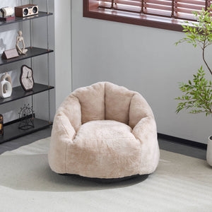 Albi Indoor Cozy Armchair Style Bean Bag - Beige