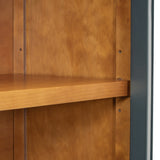 Arched Storage Cabinet with Glass Doors