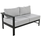 Modular U-Shaped Aluminum Outdoor Sofa Set