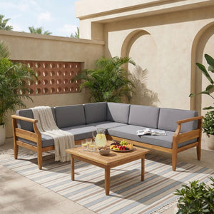 Aston - 4 Piece Sofa Set - Dark Gray