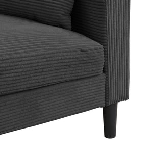 Modern Upholstered 2 Piece Sofa Set With 3 Seater And 2 Seater